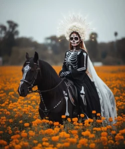 imágenes de Día de Muertos y Halloween con IA