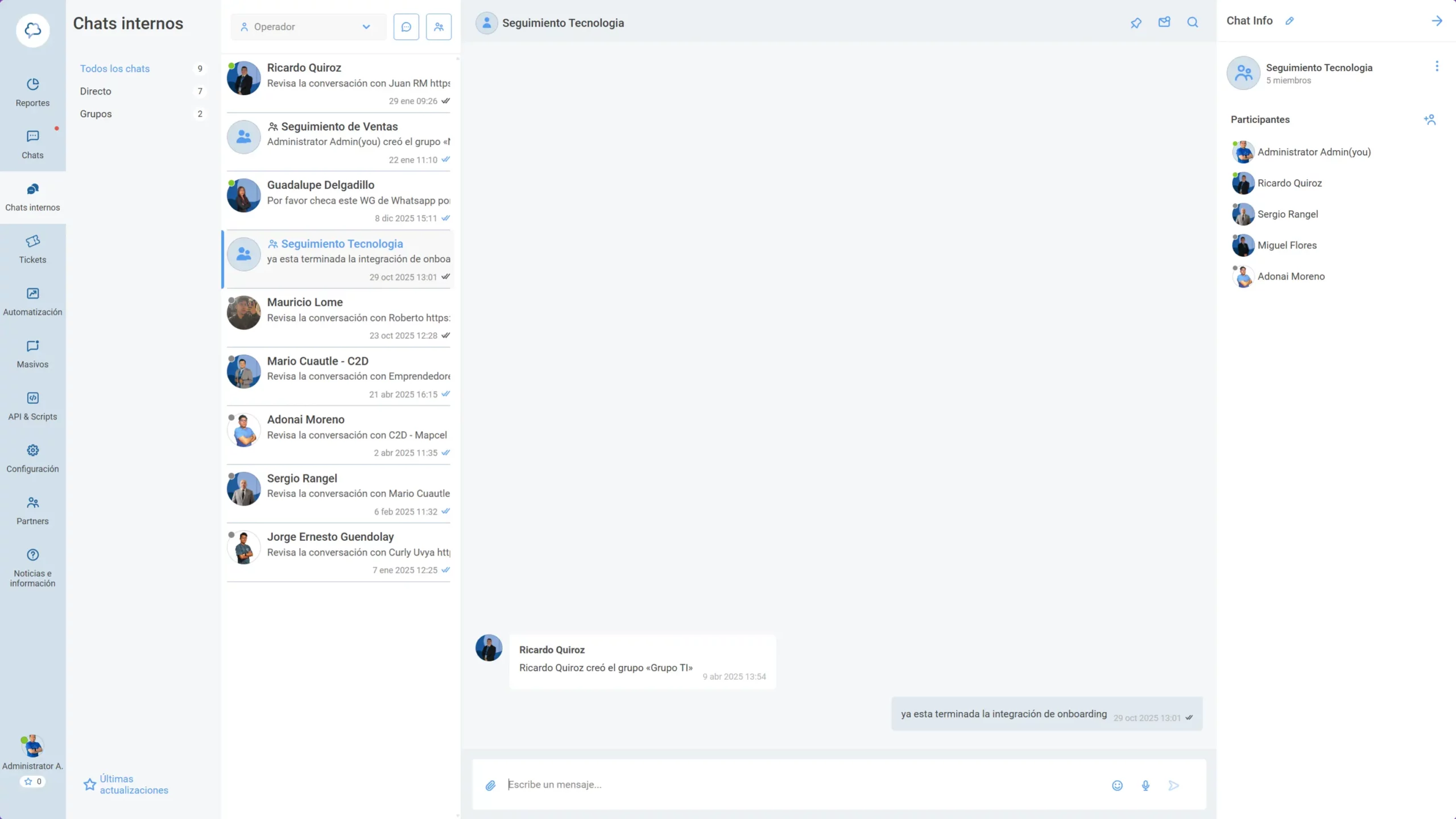 Chat2desk: Modulo de colaboración para estar en contacto con tu equipo de trabajo